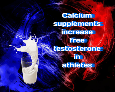 Calcium supplements increase free testosterone in athletes