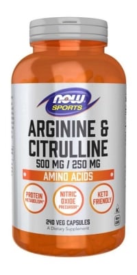 Arginine 500 mg Citrulline 250 mg - 240 capsules