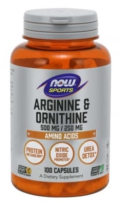 Arginine 500 mg Ornithine 250 mg - 100 capsules