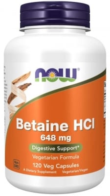 Betaine HCl 648 mg - 120 capsules
