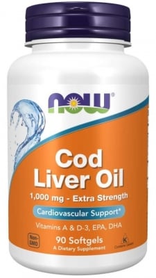 Cod Liver Oil 1000 mg - 90 softgels