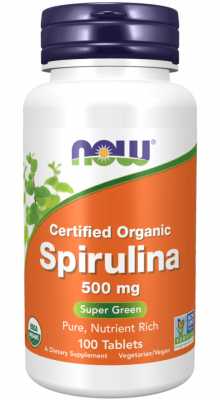 Spirulina 500 mg - 100 tablets