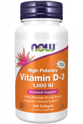 Vitamin D-3 1000 IU - 360 softgels