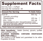 KRILL OIL 500 mg - 60 capsules