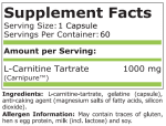 L-CARNITINE 1000 mg - 60 capsules