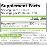 MAGNESIUM CITRATE - 200 mg - 200 tablets