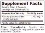 MUCUNA PRURIENS 350 mg - 60 capsules