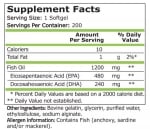 Omega 3 - Fish oil - 180 EPA / 120 DHA - 200 softgels