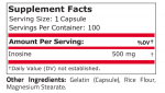 PURE INOSINE 500 mg - 100 capsules