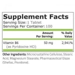 Vitamin B-6 (Pyridoxine) - 50 mg - 100 tablets