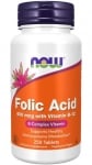 Vitamin B-9 (folic acid) 800 mcg + B12 - 250 tablets