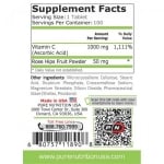 Vitamin C-1000 + ROSE HIPS - 100 tablets