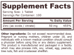 ZINC COMPLEX 50 mg - 100 tablets